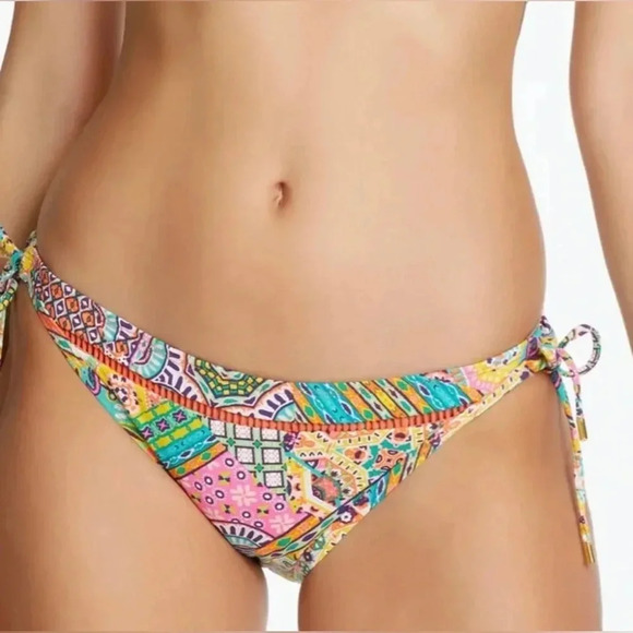 Bleu Rod Beattie Seriously Sunny Tie Side Bikini Top Size 34D and Bottom Size 10 - Picture 4 of 11